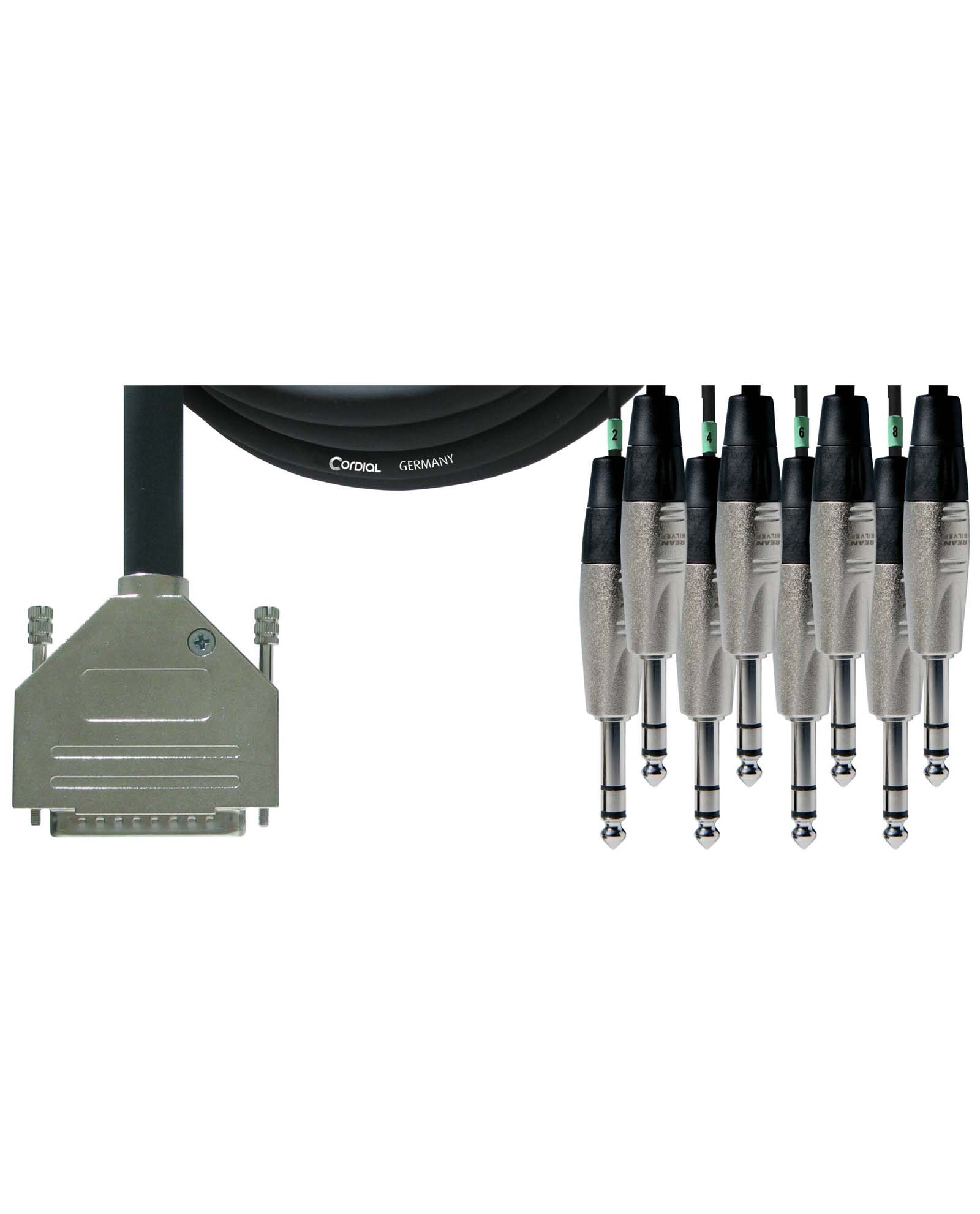 Cordial Essentials REAN D-Sub to 8 x TRS